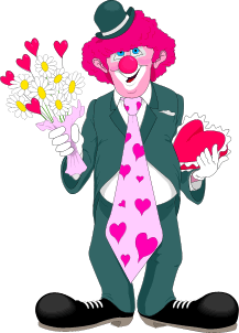 Valentine Clown Flowers